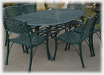 Large Oval 6 seater set